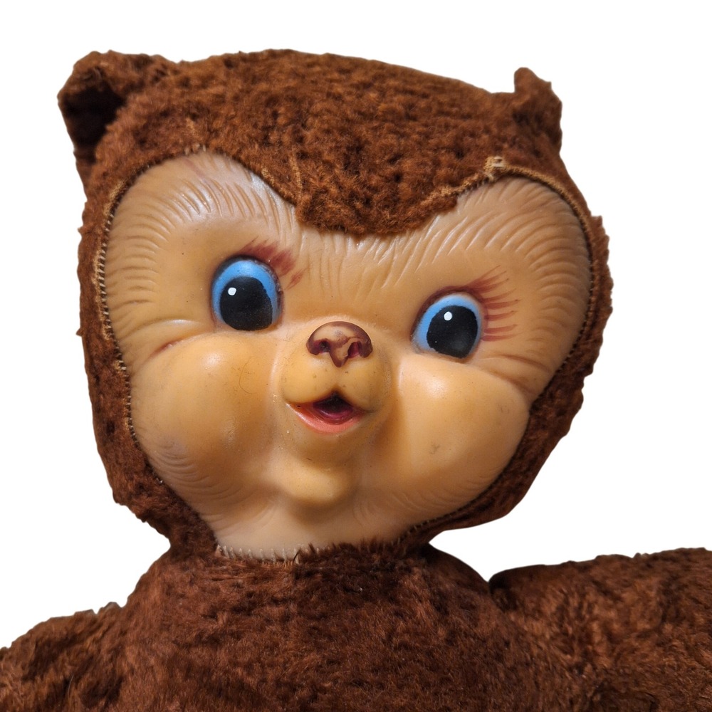 Gund Vintage Boopsy Growler Bear Rubber Fave Plush Stuffed Novelty Toy Animal - Picture 2 of 12
